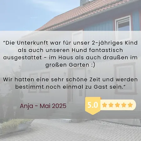 Vakantiehuis Haus Asgard Perfect Fuer Familien Mit Kleinkinder Und Hund, Zentral Gelegen Im Harz Hüttenrode
